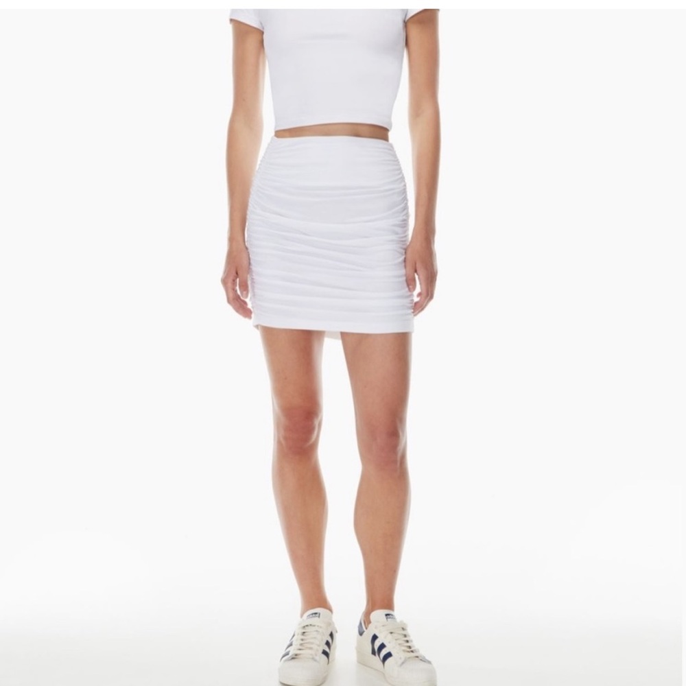 Pale Blue Chill Malibu Ruched Skirt
